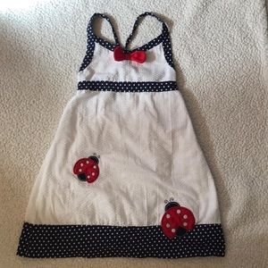 Girls ladybug dress.